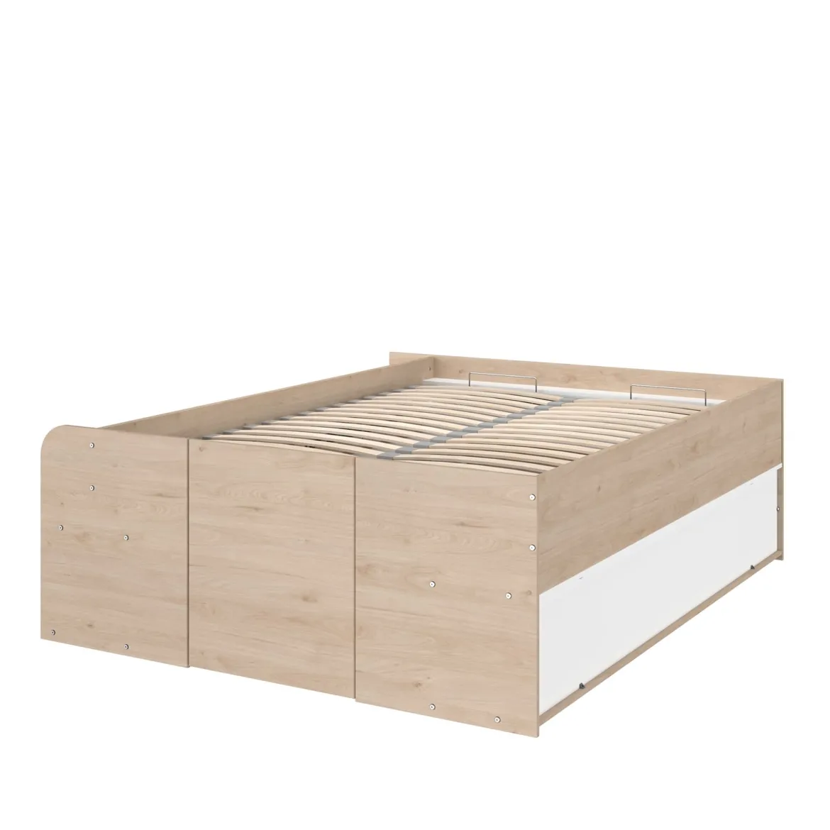 Lit coffre avec multiples rangements 140x190/200