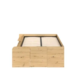 Lit coffre avec multiples rangements 140x190/200
