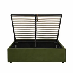 Lit coffre velours Terre de Nuit