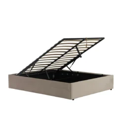 Lit coffre velours Terre de Nuit