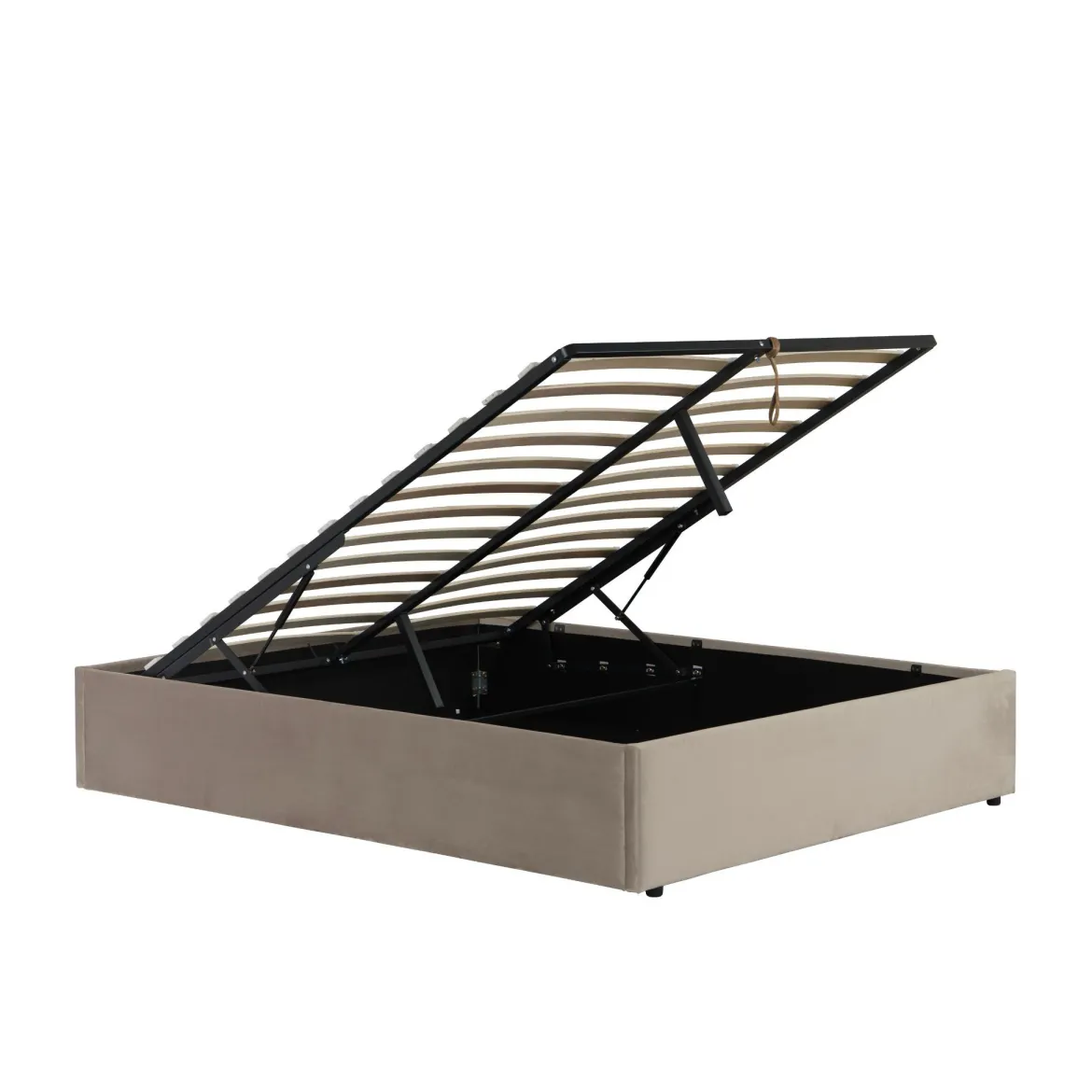Lit coffre velours Terre de Nuit