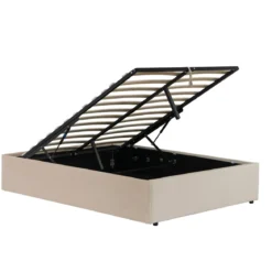 Lit coffre velours Terre de Nuit