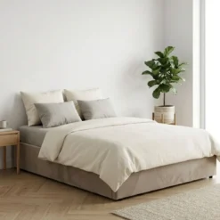 Lit coffre velours Terre de Nuit