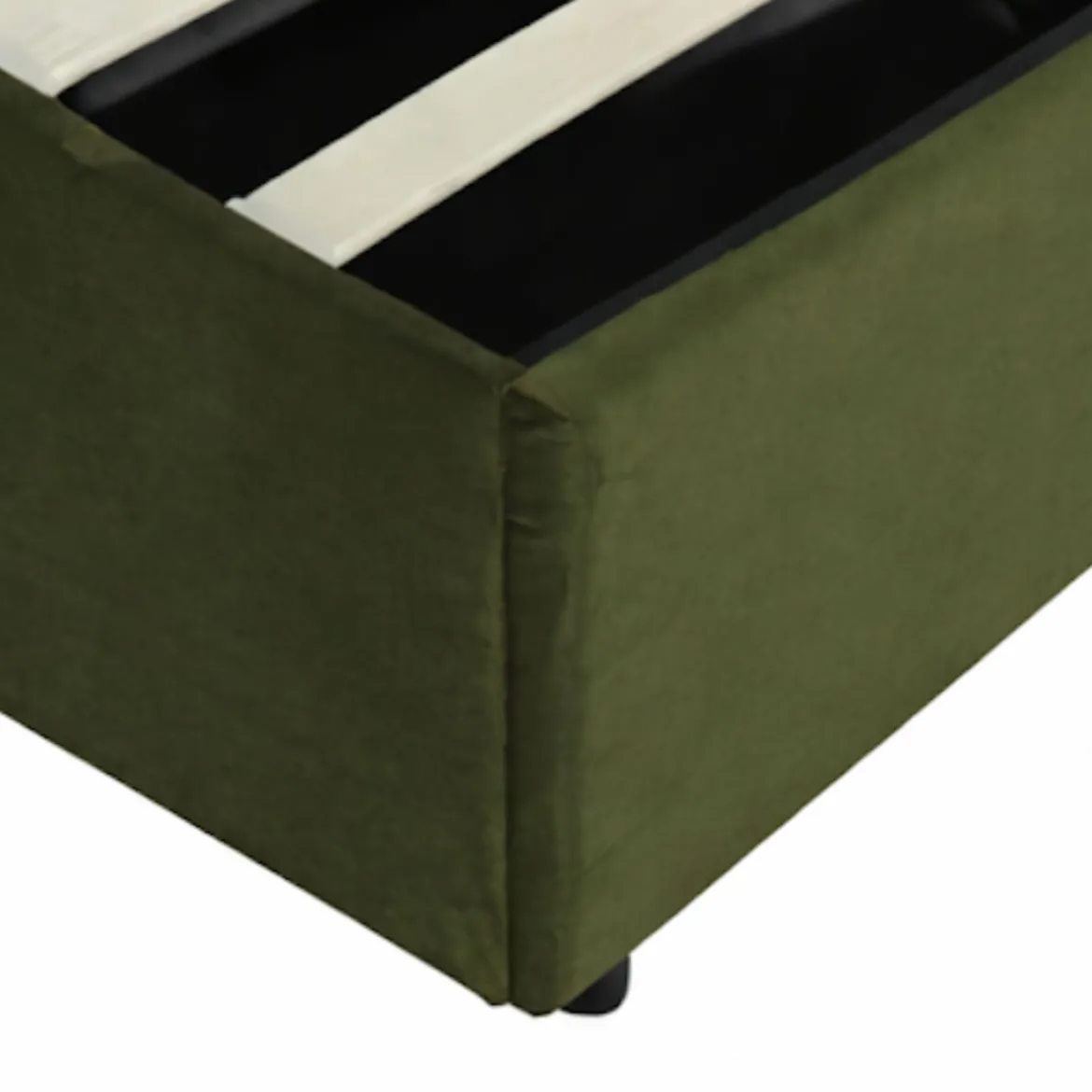 Lit coffre velours Terre de Nuit