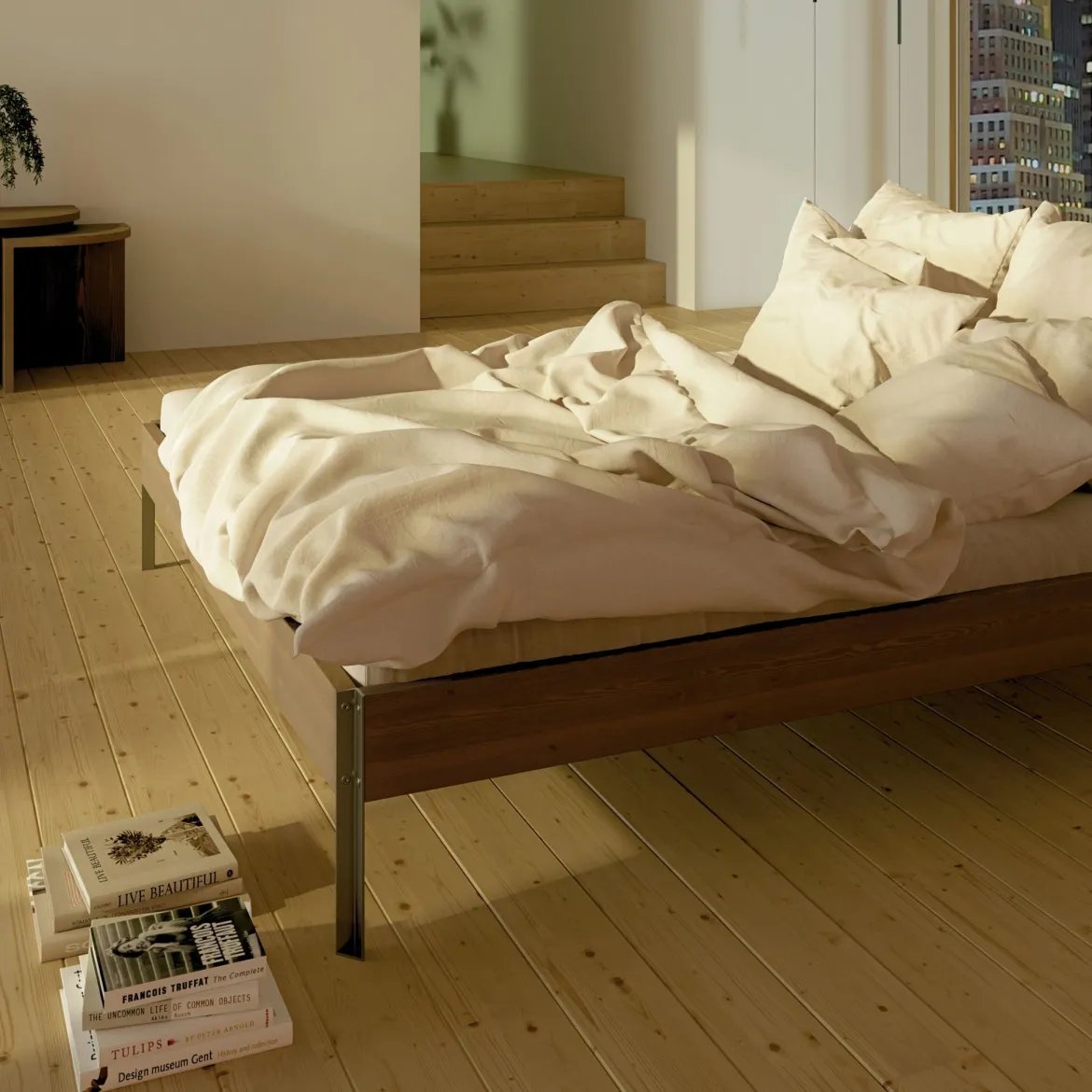 LIT CORE en pin massif