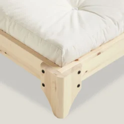 Lit ELAN en pin massif naturel avec sommier