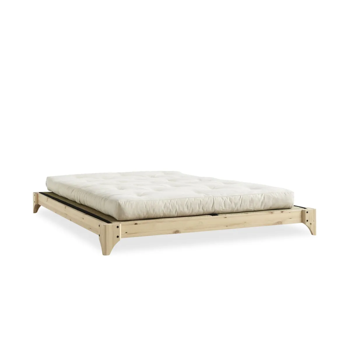 Lit ELAN en pin massif naturel avec sommier
