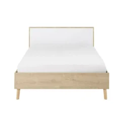 Lit en bois imitation chêne clair - LT5046-1