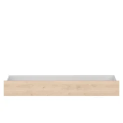 Lit enfant 90x190/200 chevet et tiroirs inclus bois naturel CLEM
