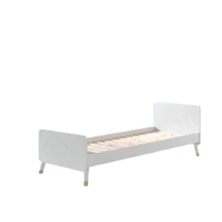 Lit enfant 90x200 en bois massif + chevet enfant 2 tiroirs - CB2031