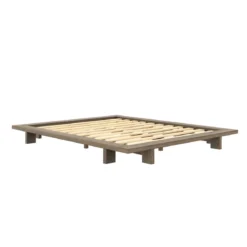 Lit en pin massif avec tables de chevet JAPAN