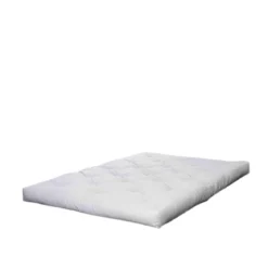Lit en pin massif naturel PEEK BED + matelas futon COMFORT écru