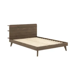Lit en pin massif RETREAT BED avec tête de lit fonctionnelle