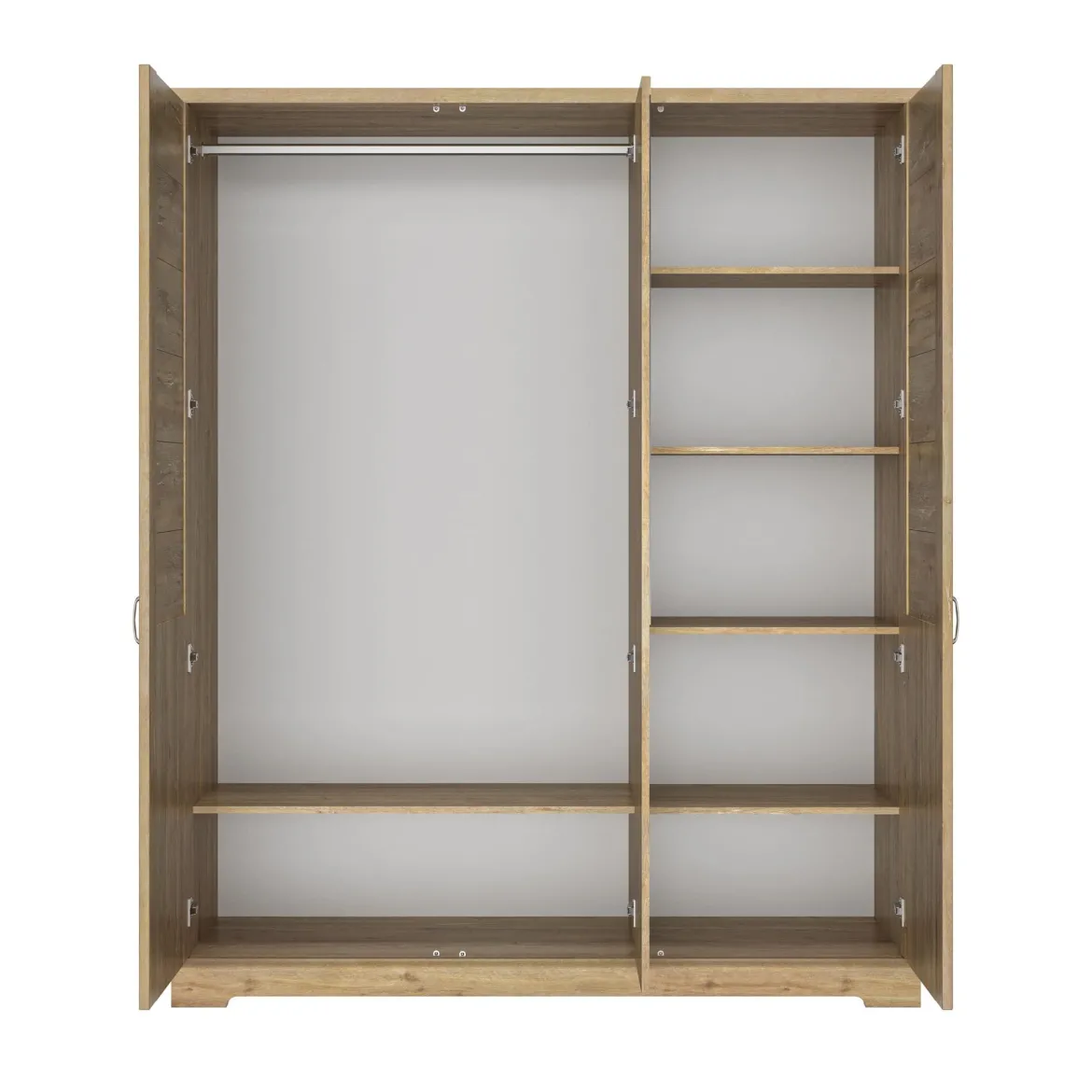 Lit et armoire en bois clair - LT5079