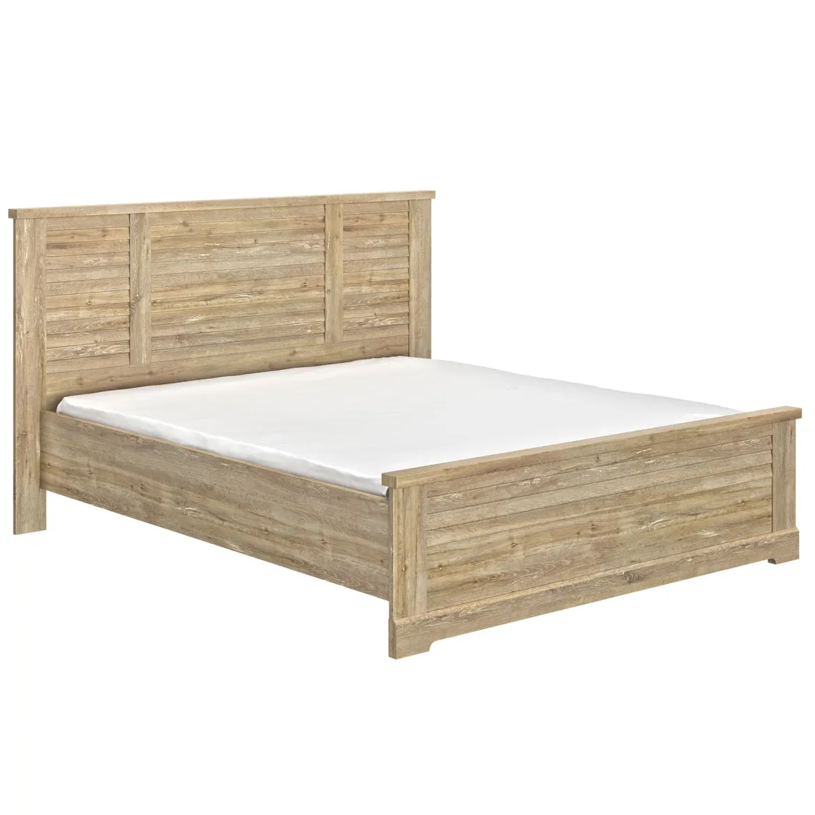 Lit et armoire en bois clair - LT5079