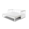 Lit extensible blanc laqué - Terre de Nuit