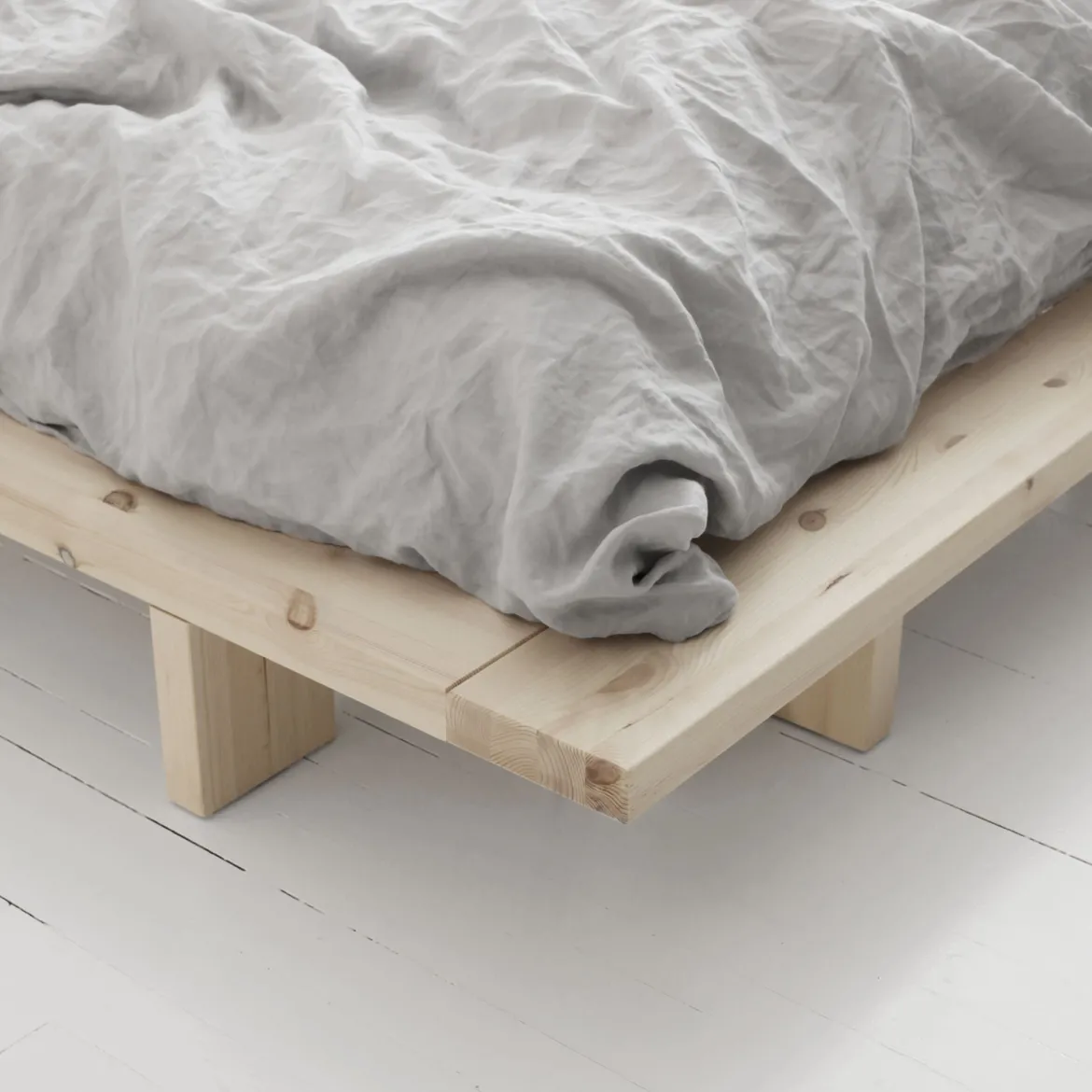Lit futon JAPAN + matelas futon COMFORT écru