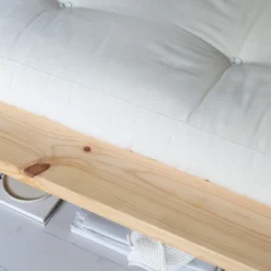 Lit futon JAPAN + matelas futon COMFORT écru