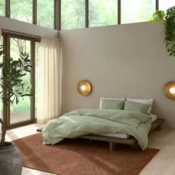 Lit futon JAPAN + matelas futon COMFORT écru