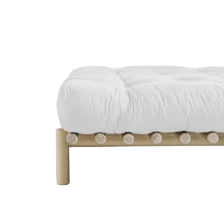 Lit futon à lattes PACE en pin massif naturel