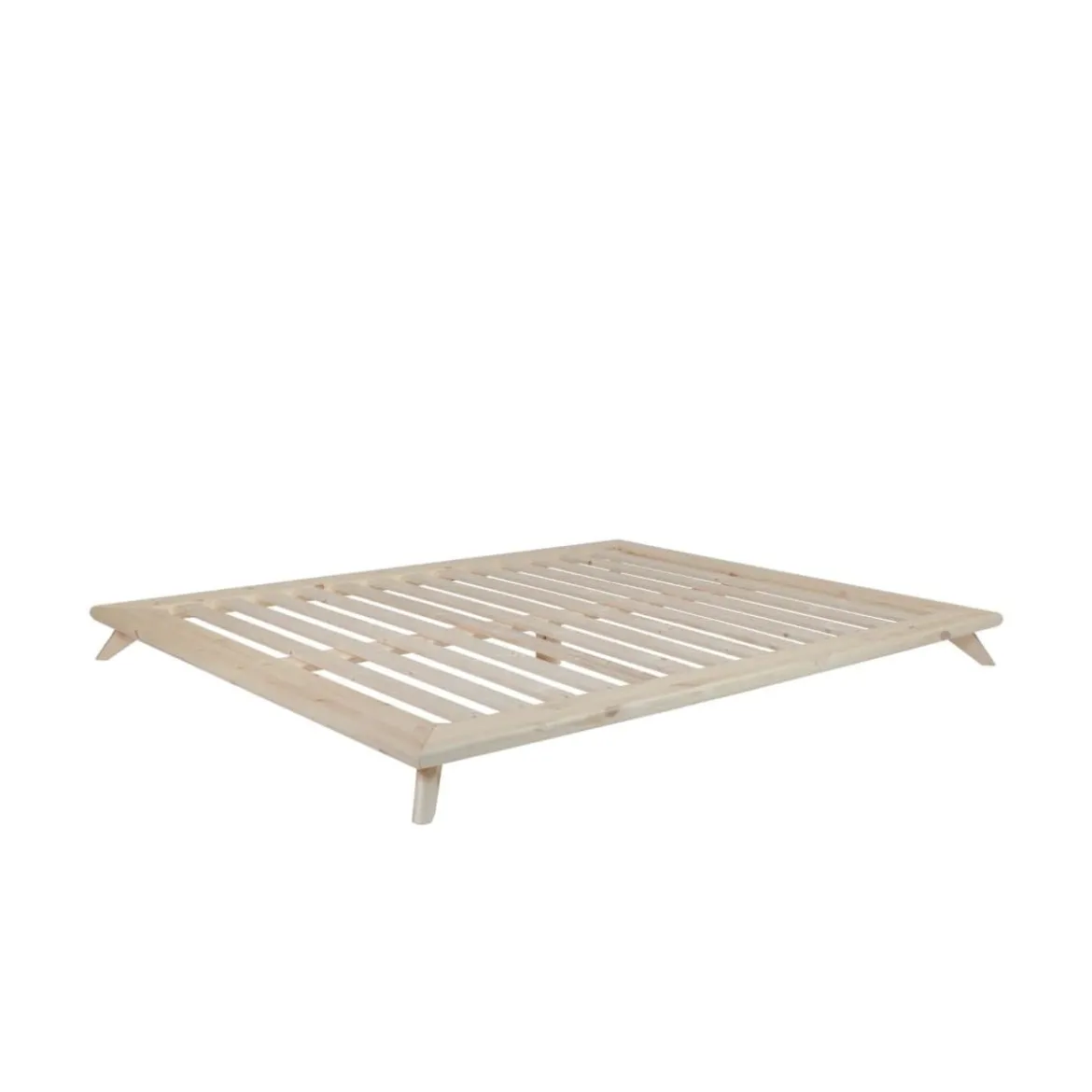 Lit futon SENZA en bois massif naturel