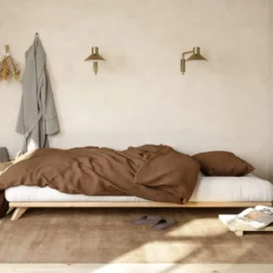 Lit futon SENZA en bois massif naturel