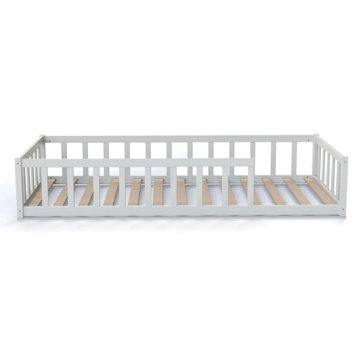 Lit inspiration Montessori enfant à barreaux