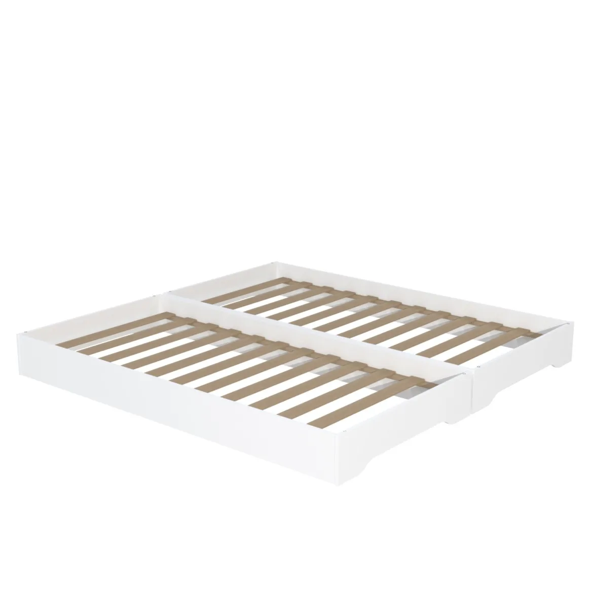 Lits empilables 90x190 bois blanc Terre de nuit