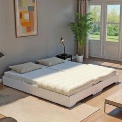 Lits empilables 90x190 bois blanc Terre de nuit