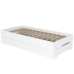 Lits empilables 90x190 bois blanc Terre de nuit