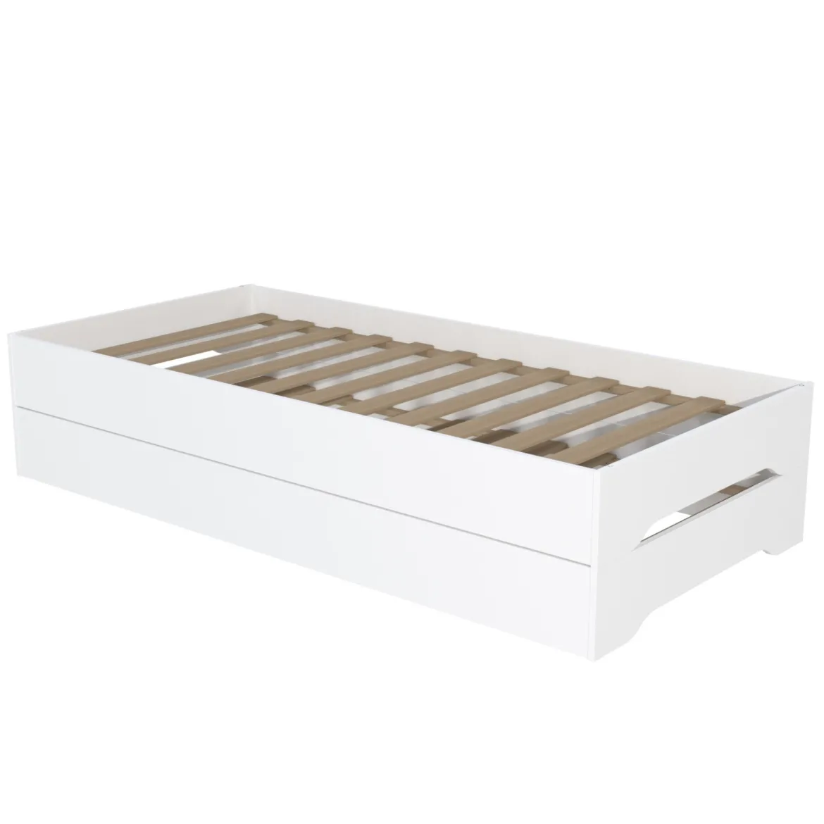 Lits empilables 90x190 bois blanc Terre de nuit