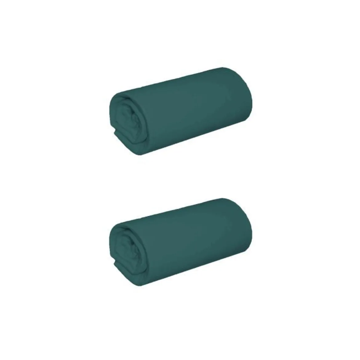 Lot de 2 draps housse jersey bonnet 40 cm Terre de Nuit