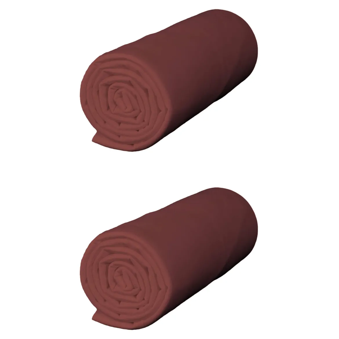 Lot de 2 draps housse jersey bonnet 40 cm Terre de Nuit