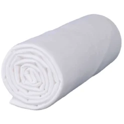 Lot de 2 draps housses bébé jersey bio blanc et gris