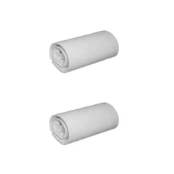 Lot de 2 draps housses jersey gris bonnet 30 cm 100% coton biologique