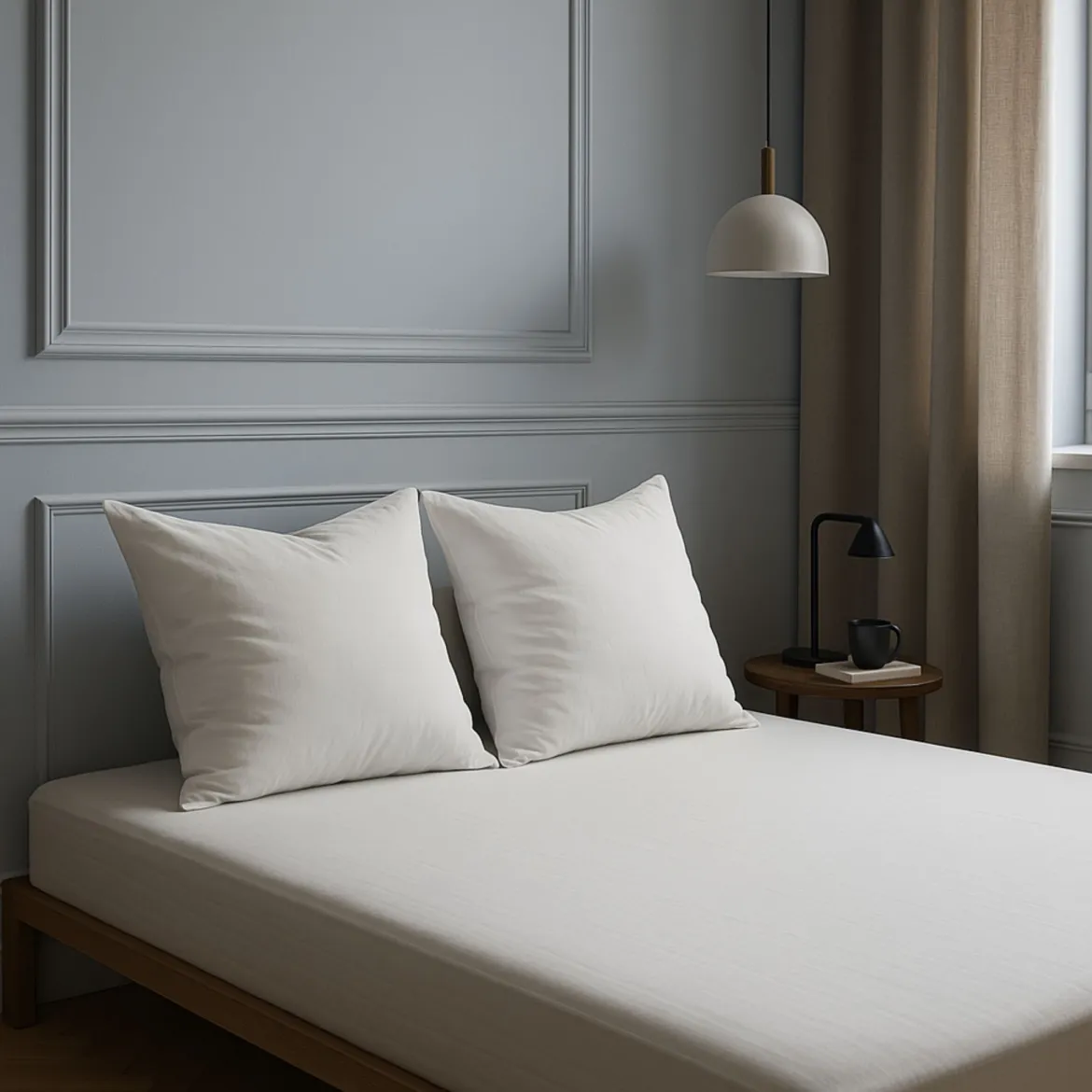Lot de 2 oreillers grand confort 60x60