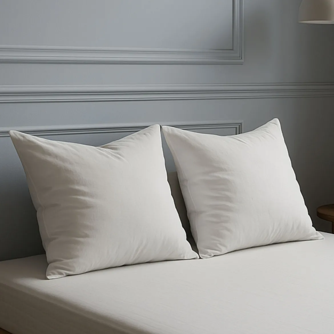Lot de 2 oreillers grand confort 60x60