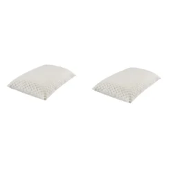 Lot de 2 oreillers latex et housses de protection Someo 40x60