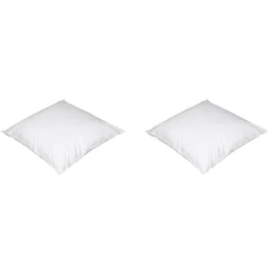 Lot de 2 oreillers luxe moelleux enveloppe percale anti-acariens Someo