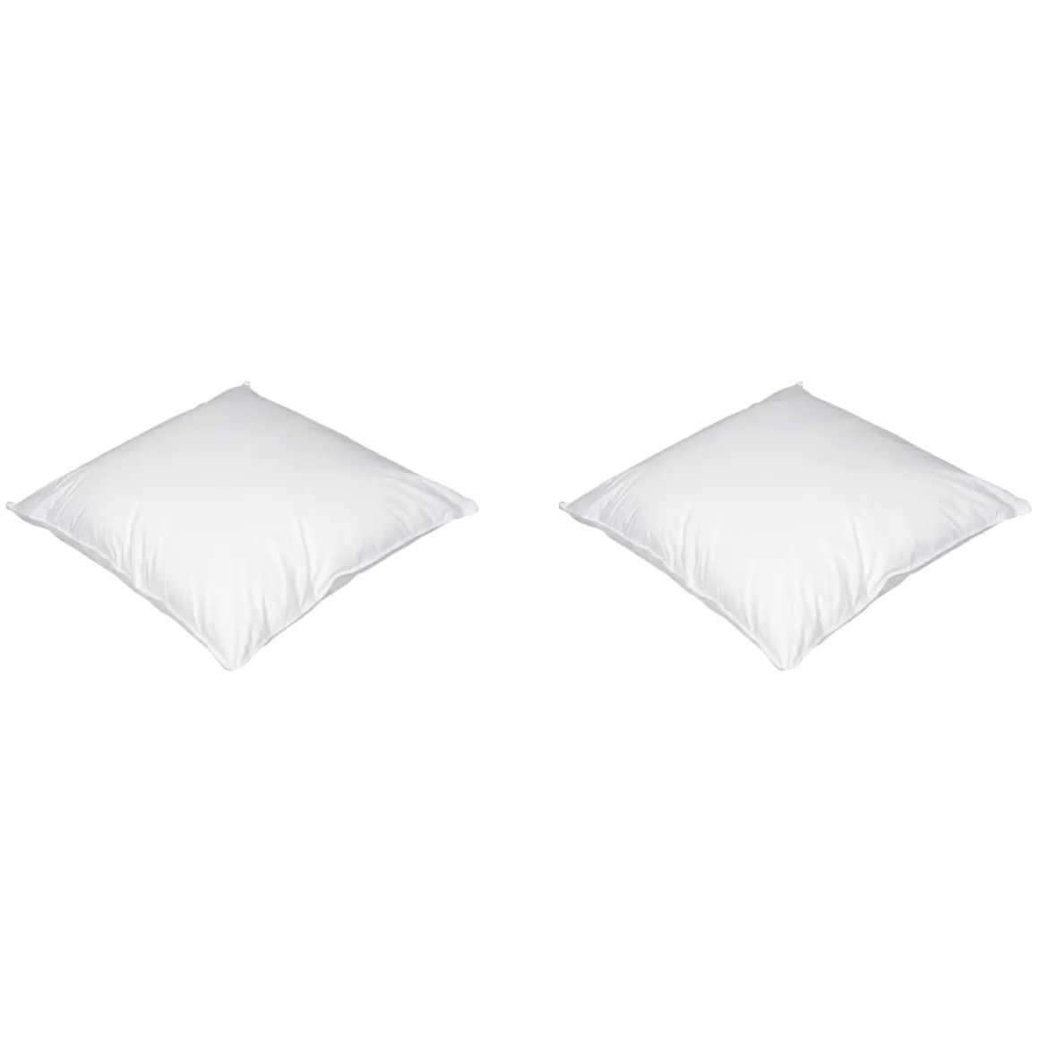 Lot de 2 oreillers luxe moelleux enveloppe percale anti-acariens Someo