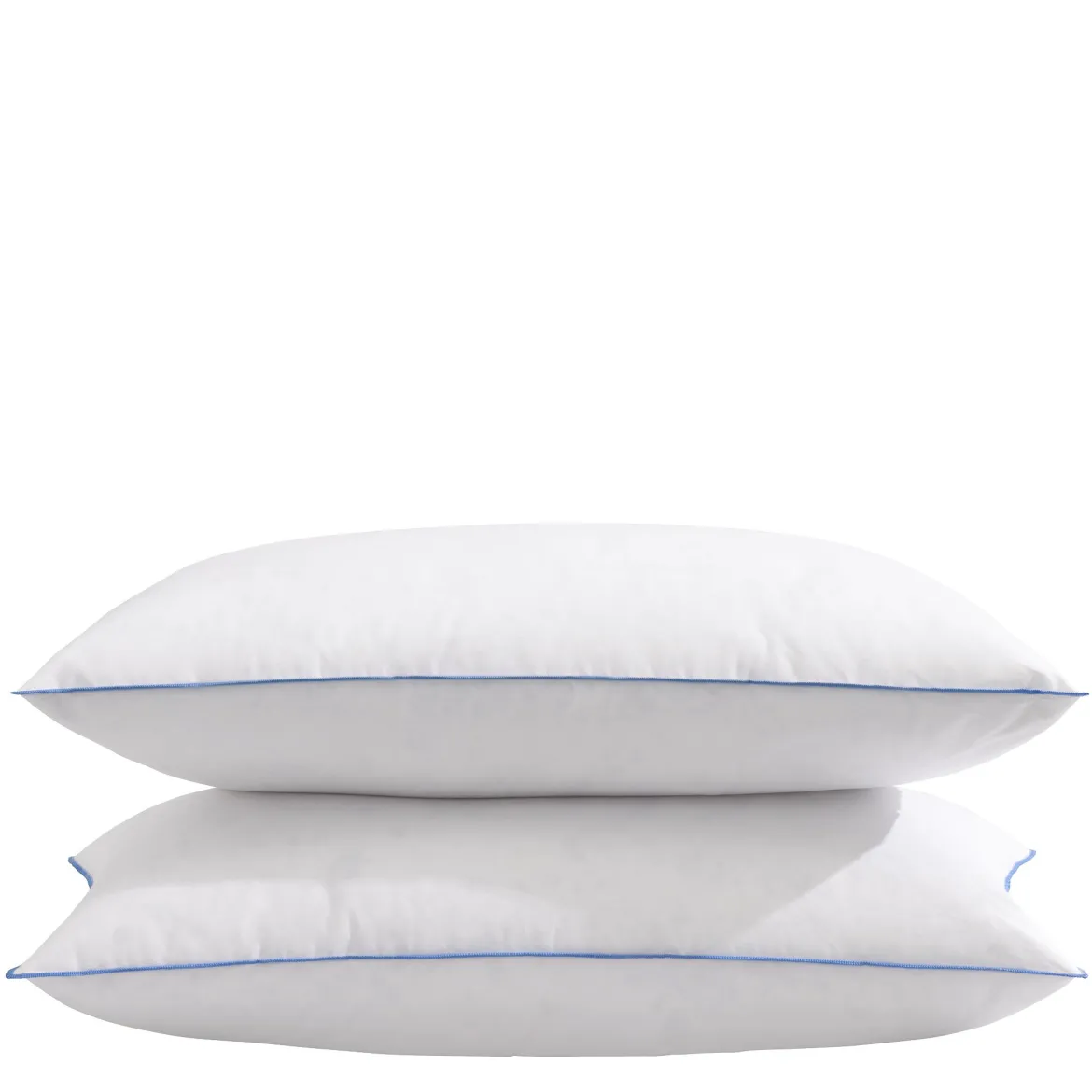 Lot de 2 oreillers moelleux/ferme duvet de canard anti-allergènes Someo