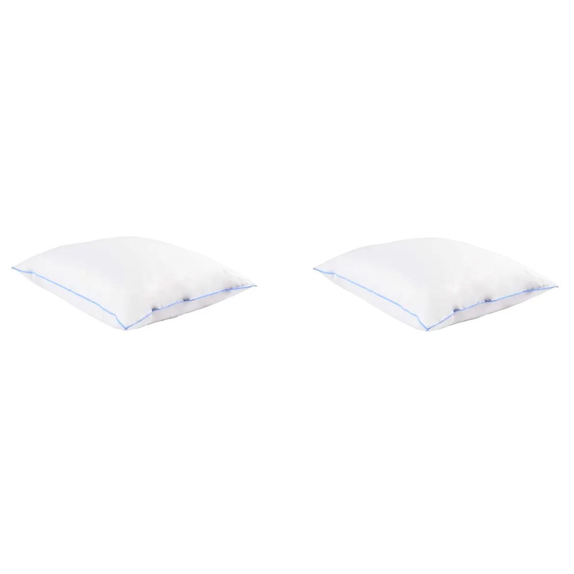 Lot de 2 oreillers moelleux/ferme duvet de canard anti-allergènes Someo