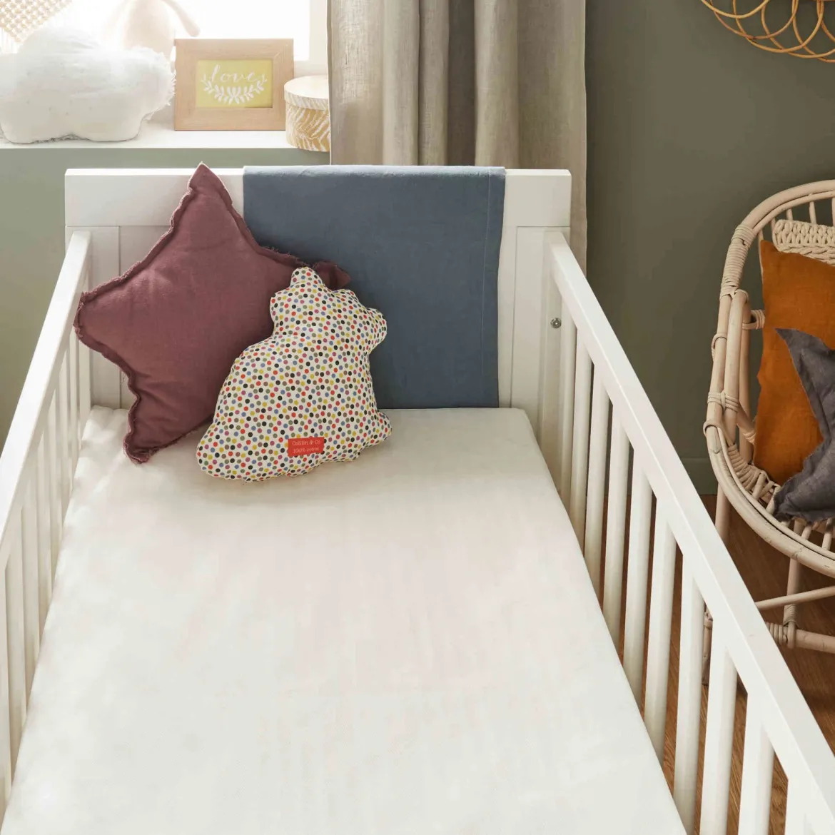 Lot de 2 protège matelas bébé Allergostop sans traitement