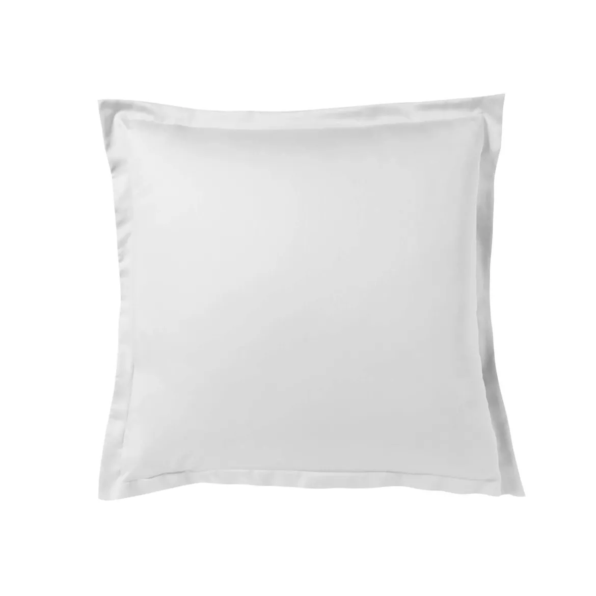 Lot de 2 taies d'oreiller blanc 100% satin de coton