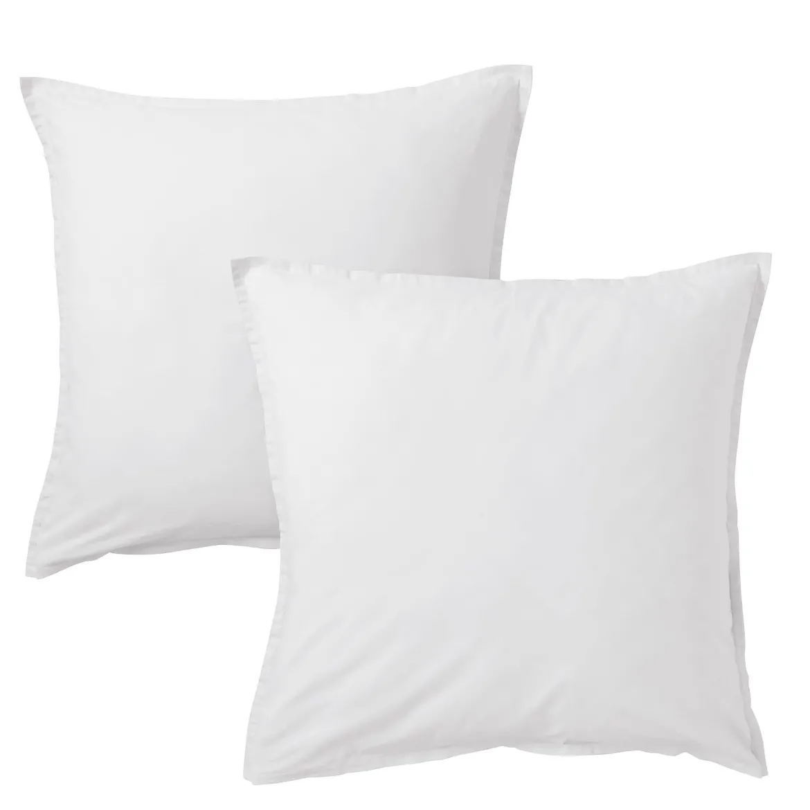 Lot de 2 taies d'oreiller coton lavé - SOMEO