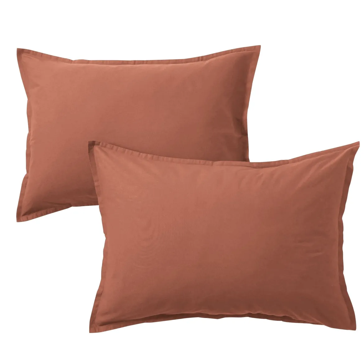 Lot de 2 taies d'oreiller coton lavé - SOMEO