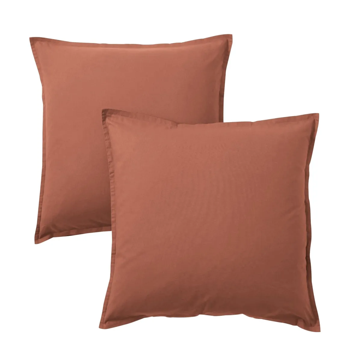 Lot de 2 taies d'oreiller coton lavé - SOMEO