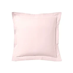 Lot de 2 taies d'oreiller rose aube 100% lin