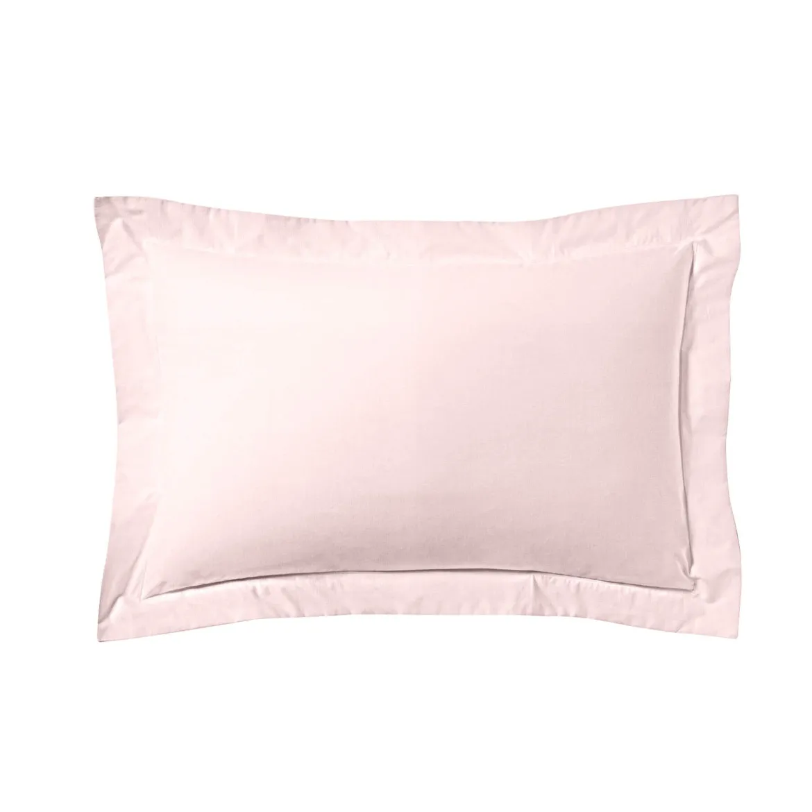 Lot de 2 taies d'oreiller rose aube 100% lin