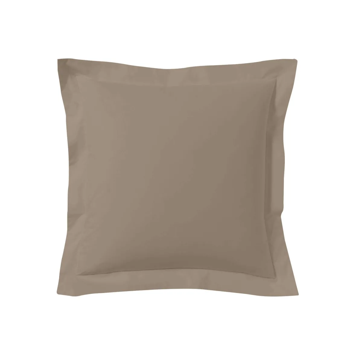 Lot de 2 taies d'oreillers biscuit 100% coton